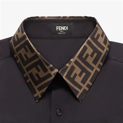 fendi men's dress shirt|fendi denim shirt.